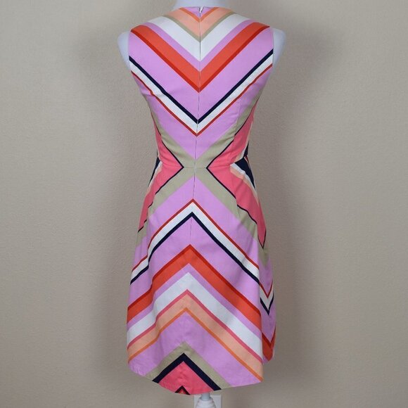 Maggy London Stripe Sheath Dress 2 - Picture 2 of 9